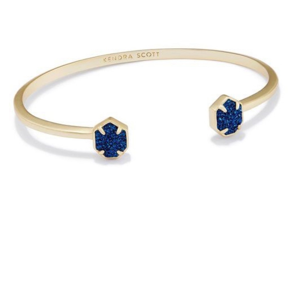 Kendra Scott Gold Bracelet with Blue Accents